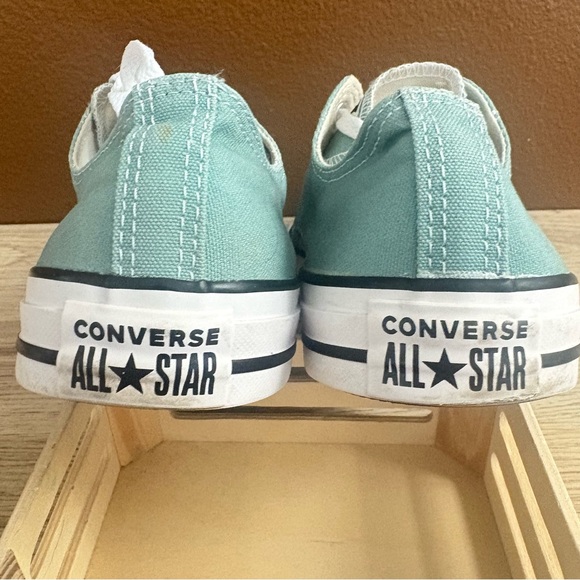 Aqua blue Converse All Star Low top sneakers, Men’s 10.5, Women’s 12.5 - Picture 4 of 8